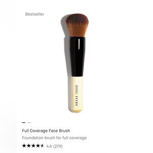 NIB Bobbi Brown Full Coverage Face Brush - Black and Brown